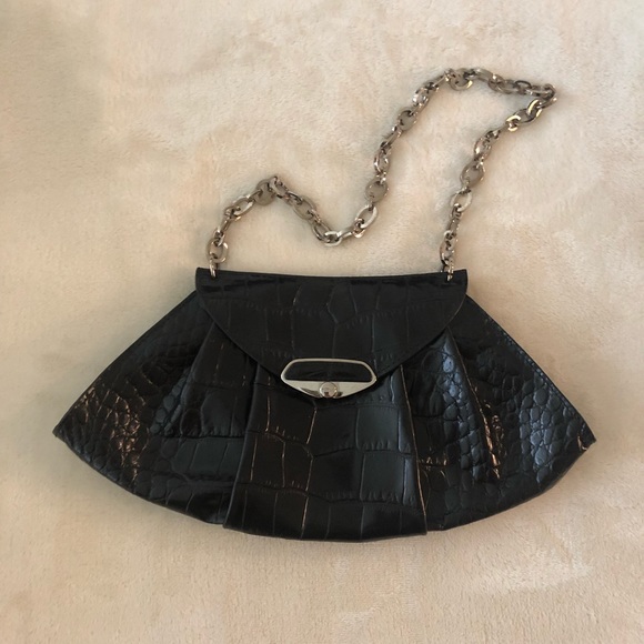Furla Small Black Snakeskin Purse - Picture 2 of 5